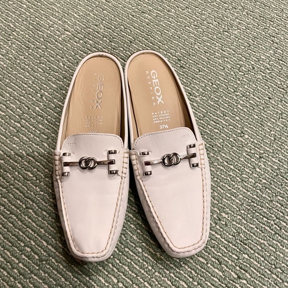 Geox White Mules . - Picture 1 of 10